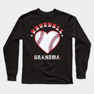 Grandma Baseball Team Family Matching Gifts Funny Sports Lover Player Long Sleeve T-Shirt